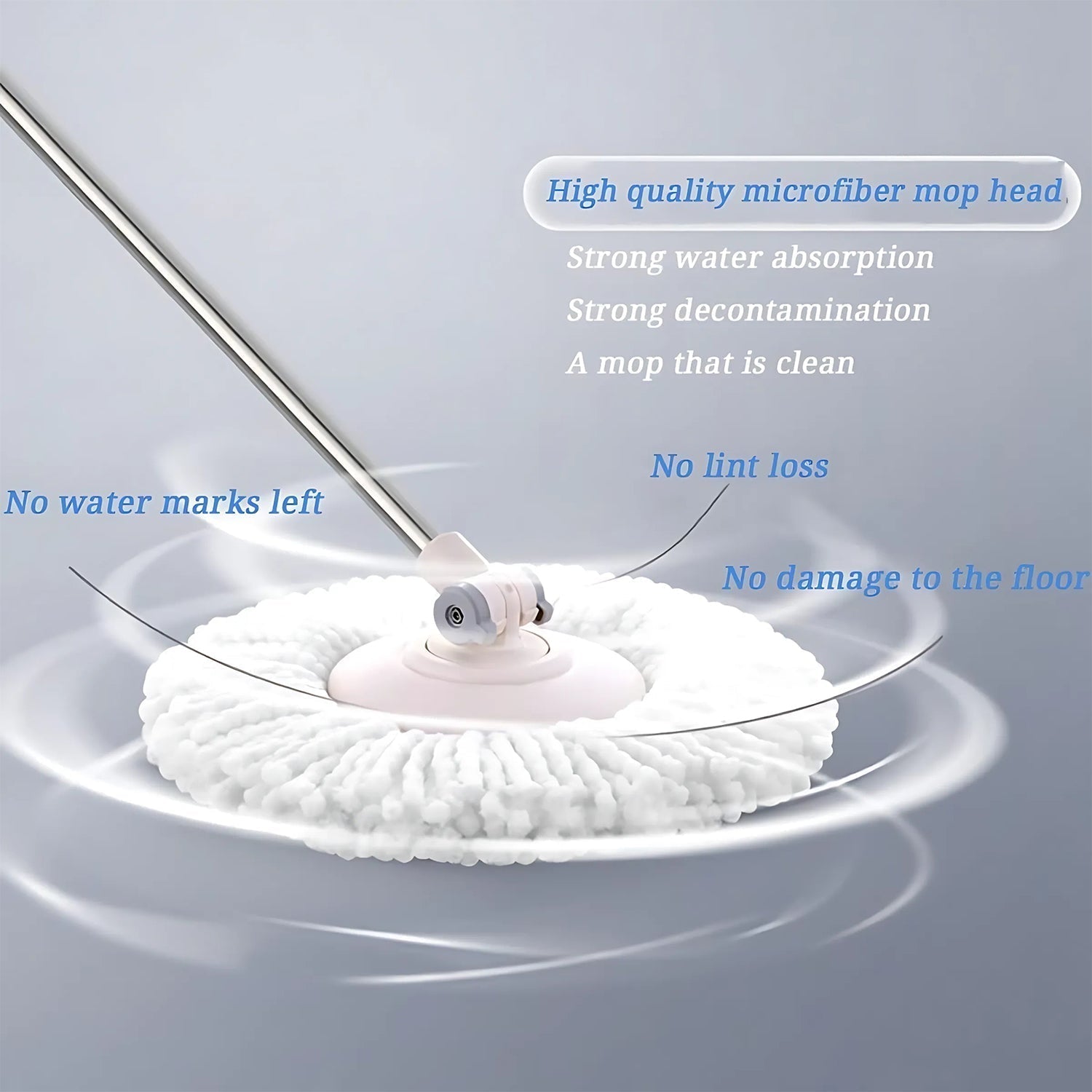 Microfiber Spin Mop Refill Head 360° Rotating Mop (1 Pc) signaturekarts