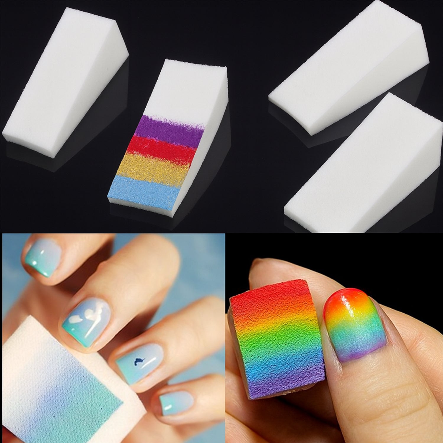10 Pcs Nail Buffer Blocks – Professional Manicure & Pedicure Nail Polishing Sponge signaturekarts