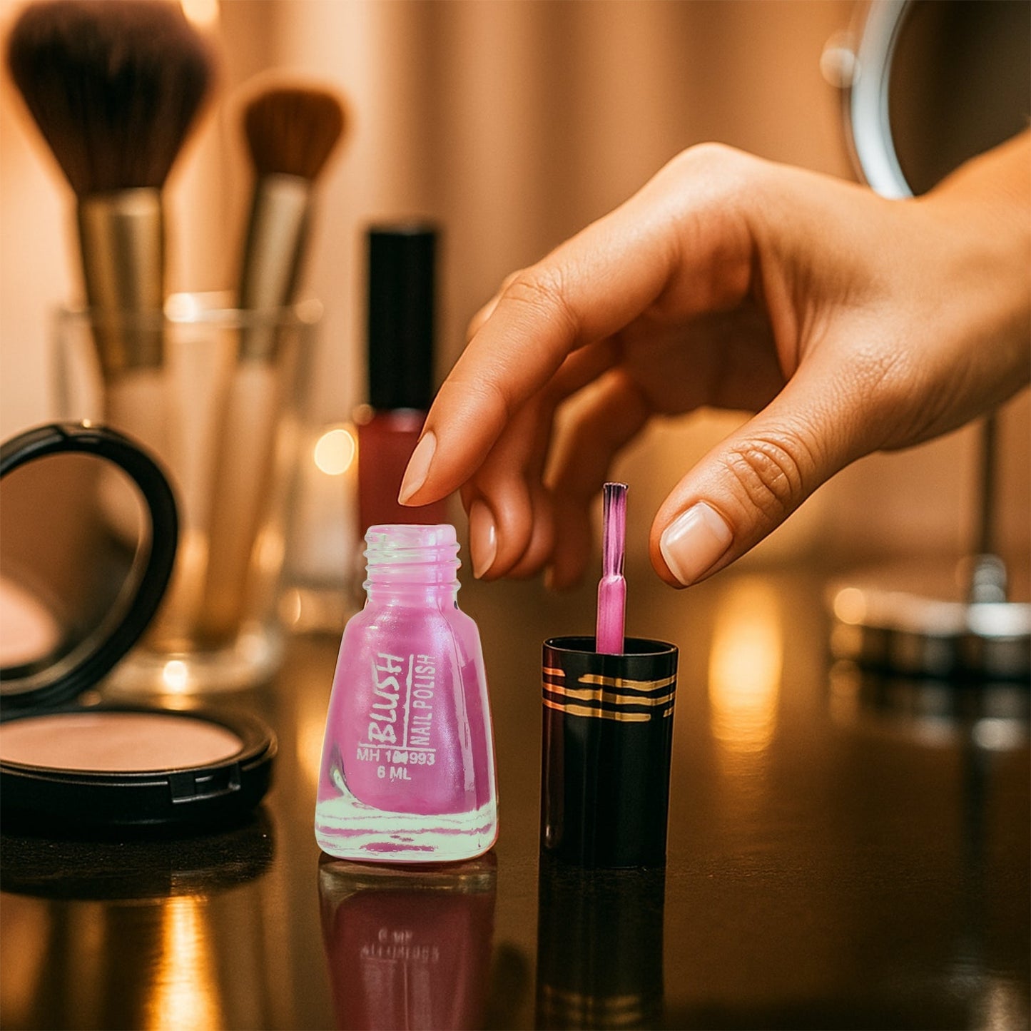 Blush Dark Mini Nail Polish (Mix Color / 6 ML / 1 Pc) The Morsignaturekarts