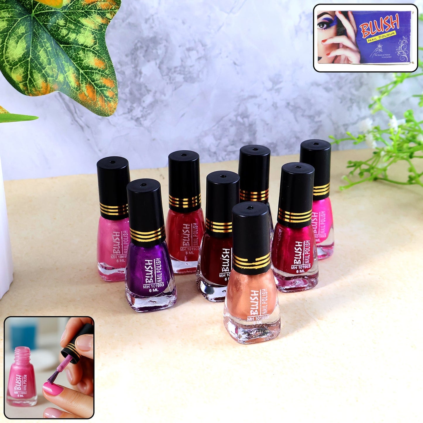 Blush Dark Mini Nail Polish (Mix Color / 6 ML / 1 Pc) The Morsignaturekarts