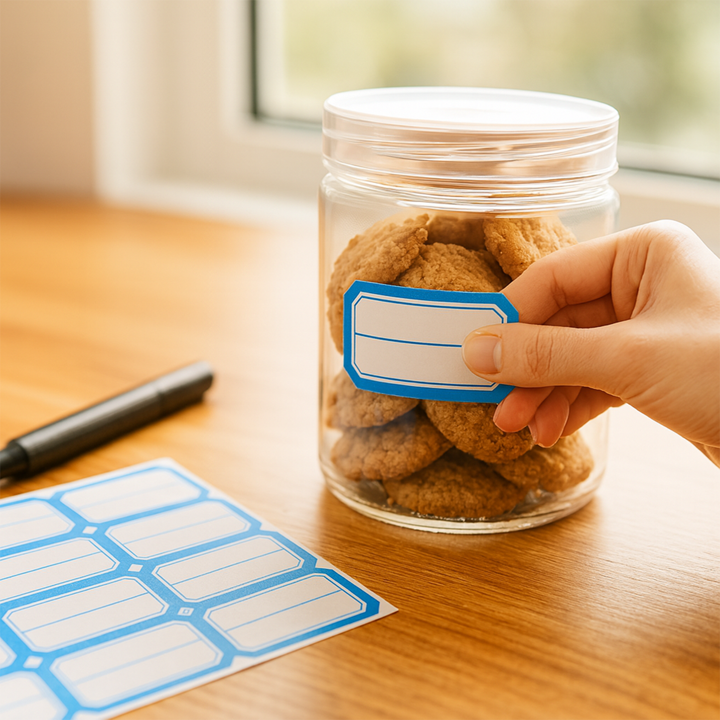 Writable Label Stickers – 50 Sheets Self-Adhesive Label The Morsignaturekarts