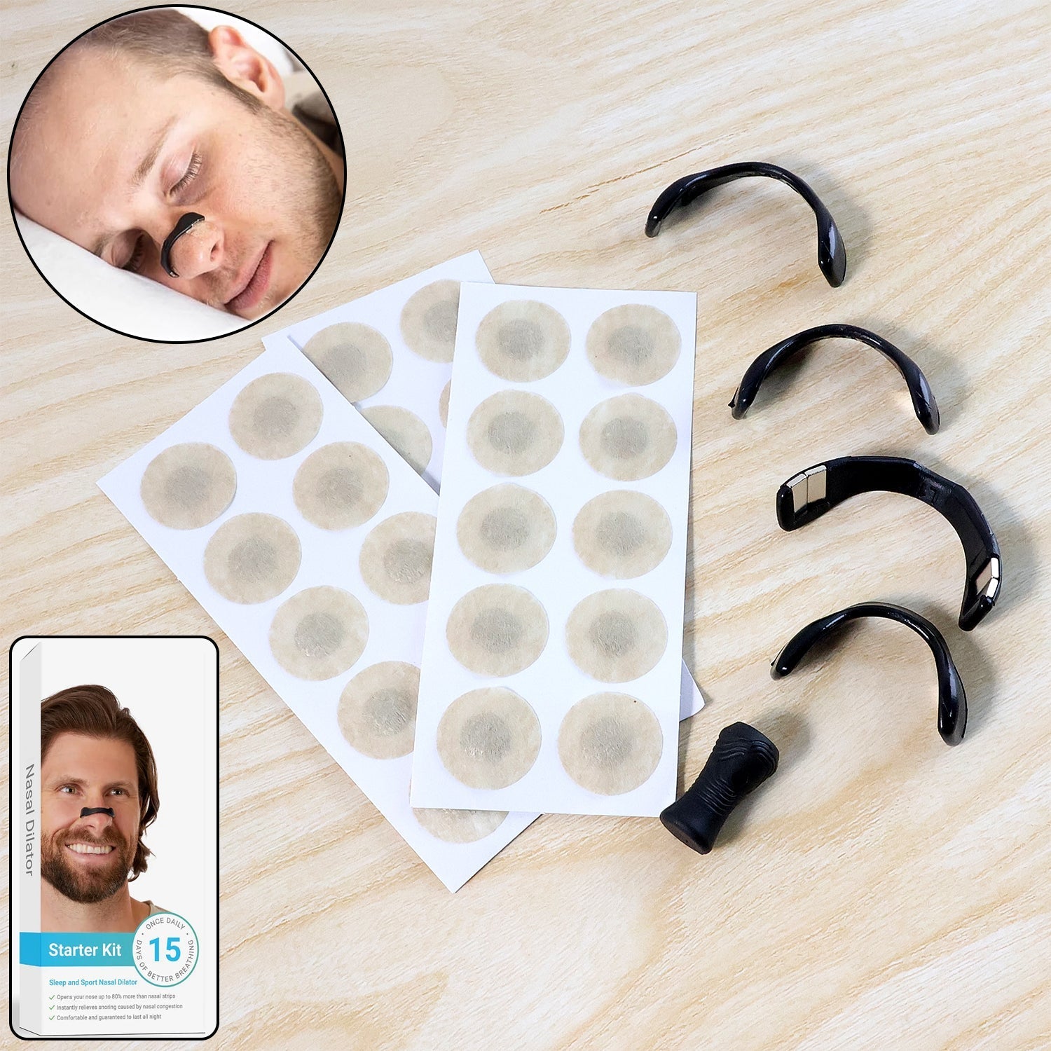 Nasal Strip Starter Kit - Boost Oxygen Intake, Reduce Snoring (1 Set) The Morsignaturekarts