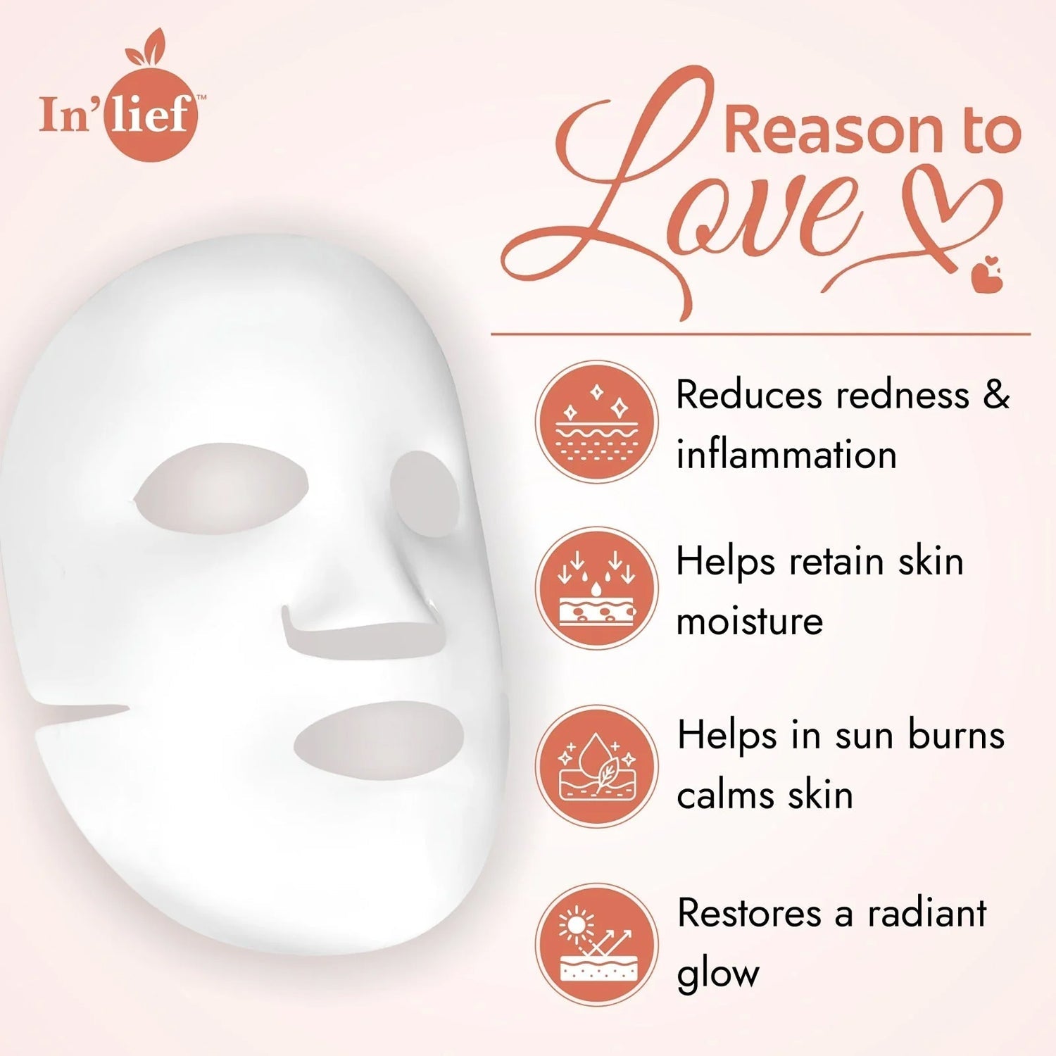 In’lief Niacinamide 1% Hydrating & Calming Facial Sheet Mask (1 Pc) signaturekarts