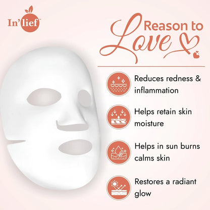 In’lief Niacinamide 1% Hydrating & Calming Facial Sheet Mask (1 Pc) signaturekarts