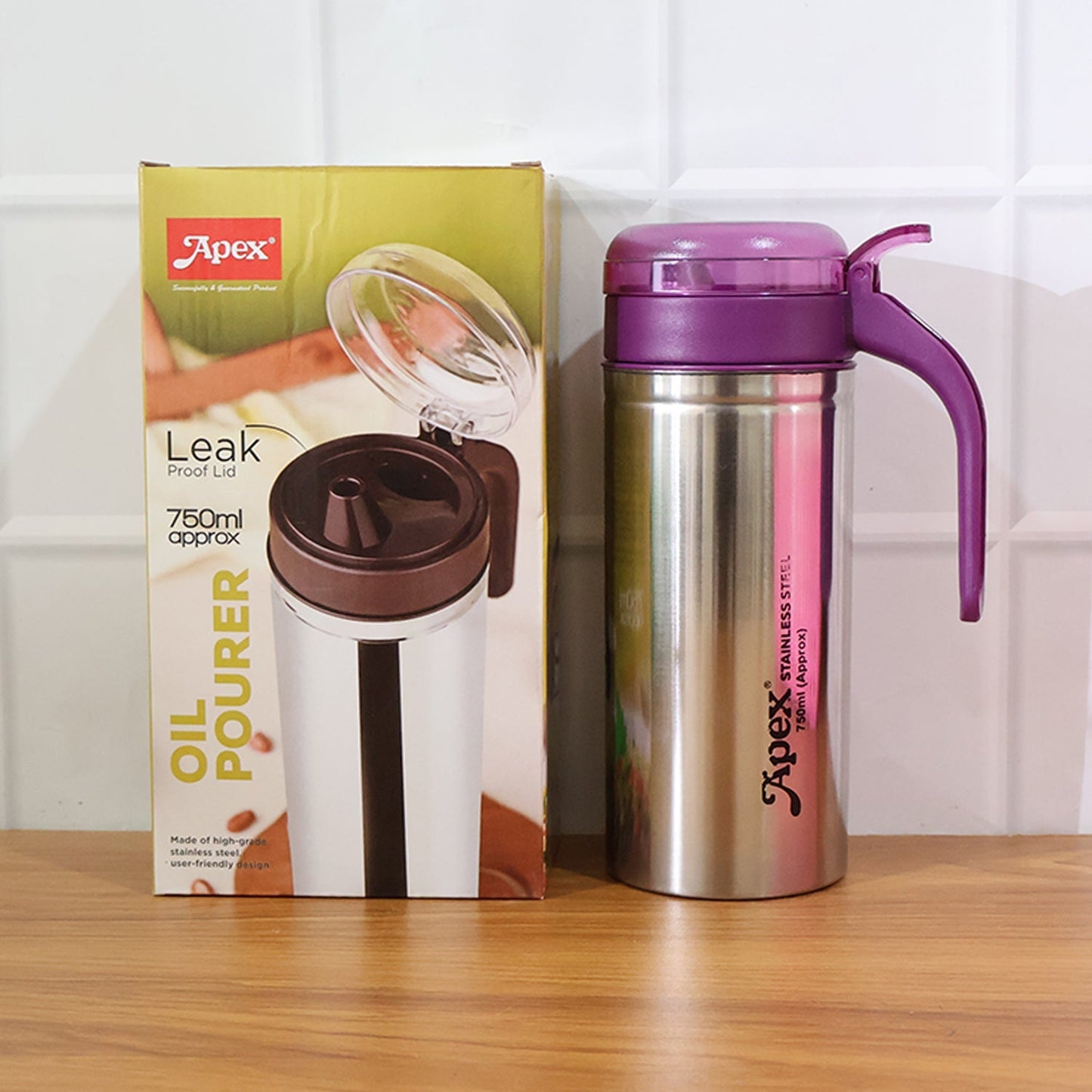 Apex 750ml Approx. Stainless Steel Oil Pourer (1 Pc) signaturekarts