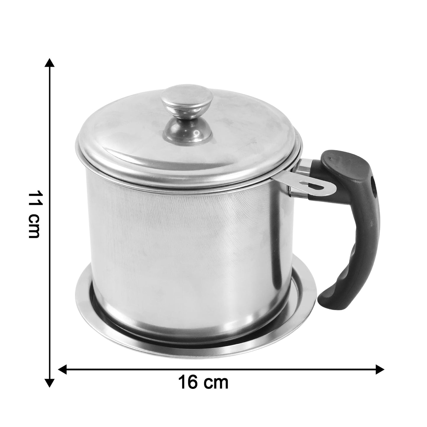 Premium Stainless Steel Oil Filter Pot (1.3 Ltr) The Morsignaturekarts