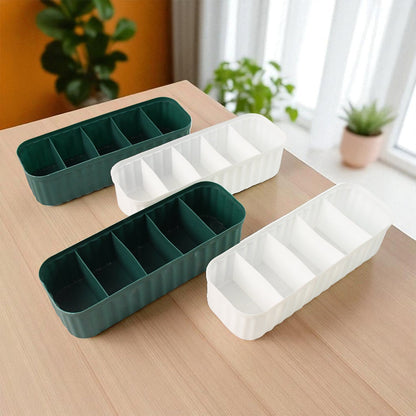 5 Compartments Socks / Handkerchief / Underwear Storage Boxes (pack of 4) Signature Kart