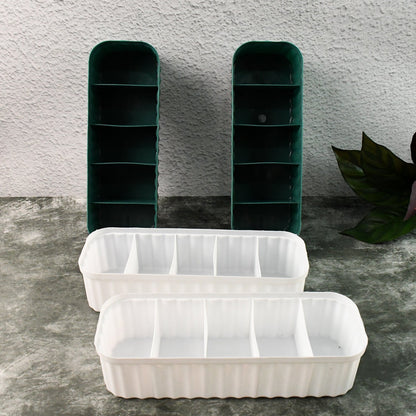 5 Compartments Socks / Handkerchief / Underwear Storage Boxes (pack of 4) Signature Kart