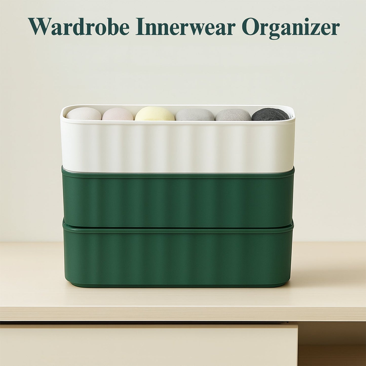 5 Compartments Socks / Handkerchief / Underwear Storage Boxes (pack of 4) Signature Kart