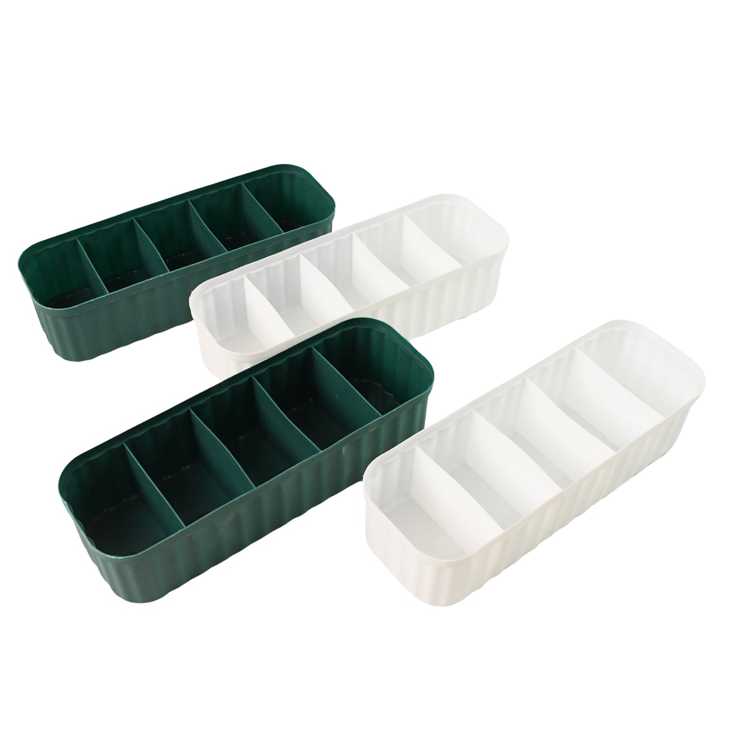 5 Compartments Socks / Handkerchief / Underwear Storage Boxes (pack of 4) Signature Kart