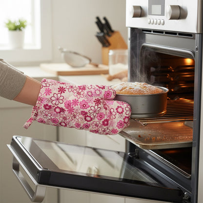 Designer Multicoloured Oven Mitt and Pot Holder (24 Cm) Your Brand