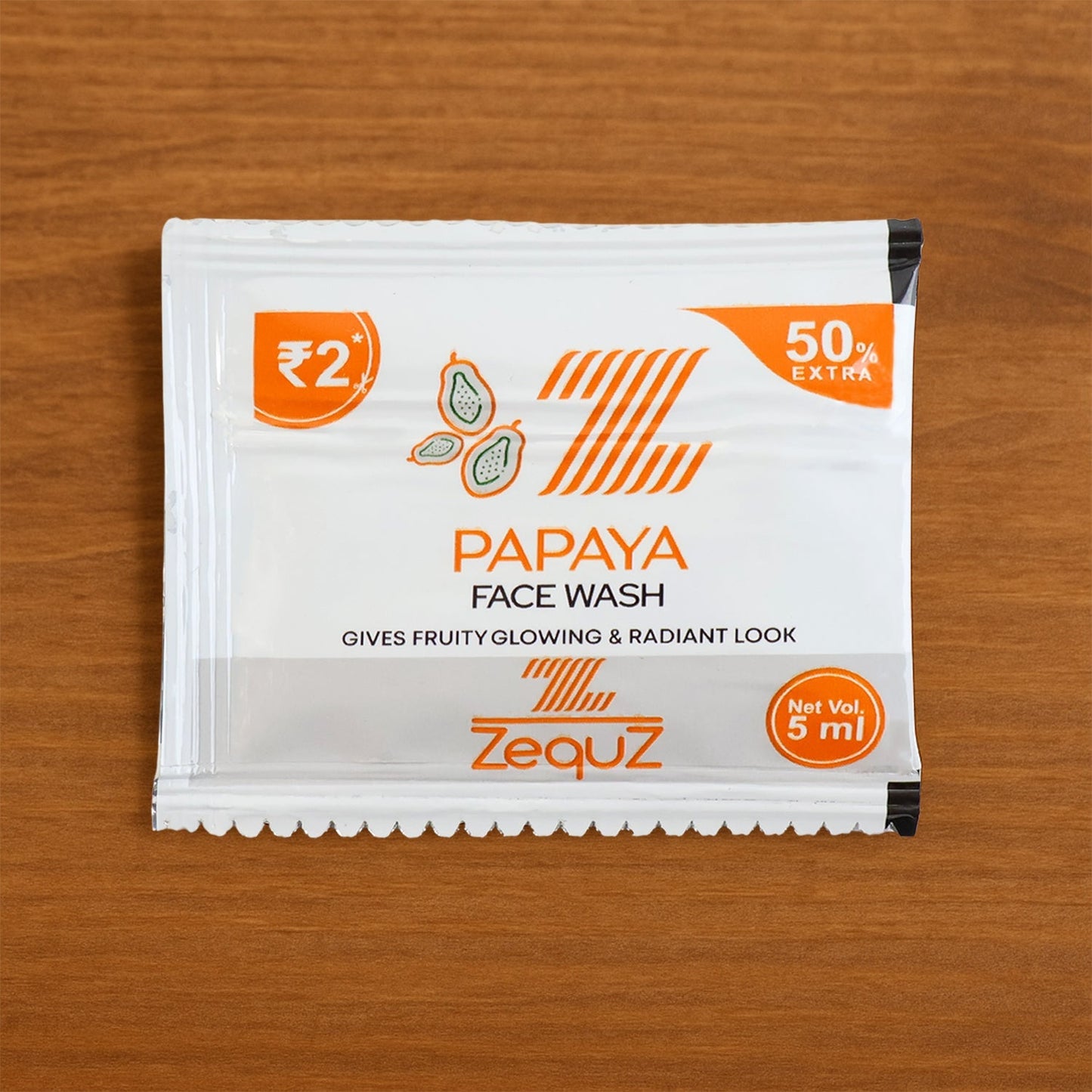 Zequz Papaya Face Wash Sachet (5 ML / 1 Pc) The Morsignaturekarts