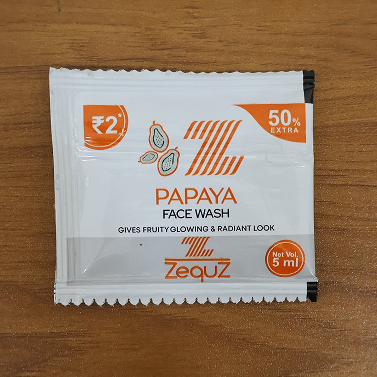 Zequz Papaya Face Wash Sachet (5 ML / 1 Pc) The Morsignaturekarts