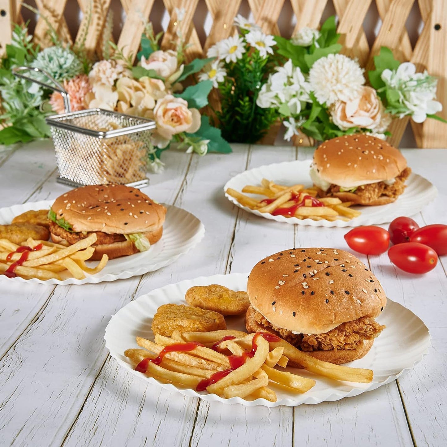 Freshee 9 Inch Round Compostable Paper Plate – 25 Pcs Pack signaturekarts