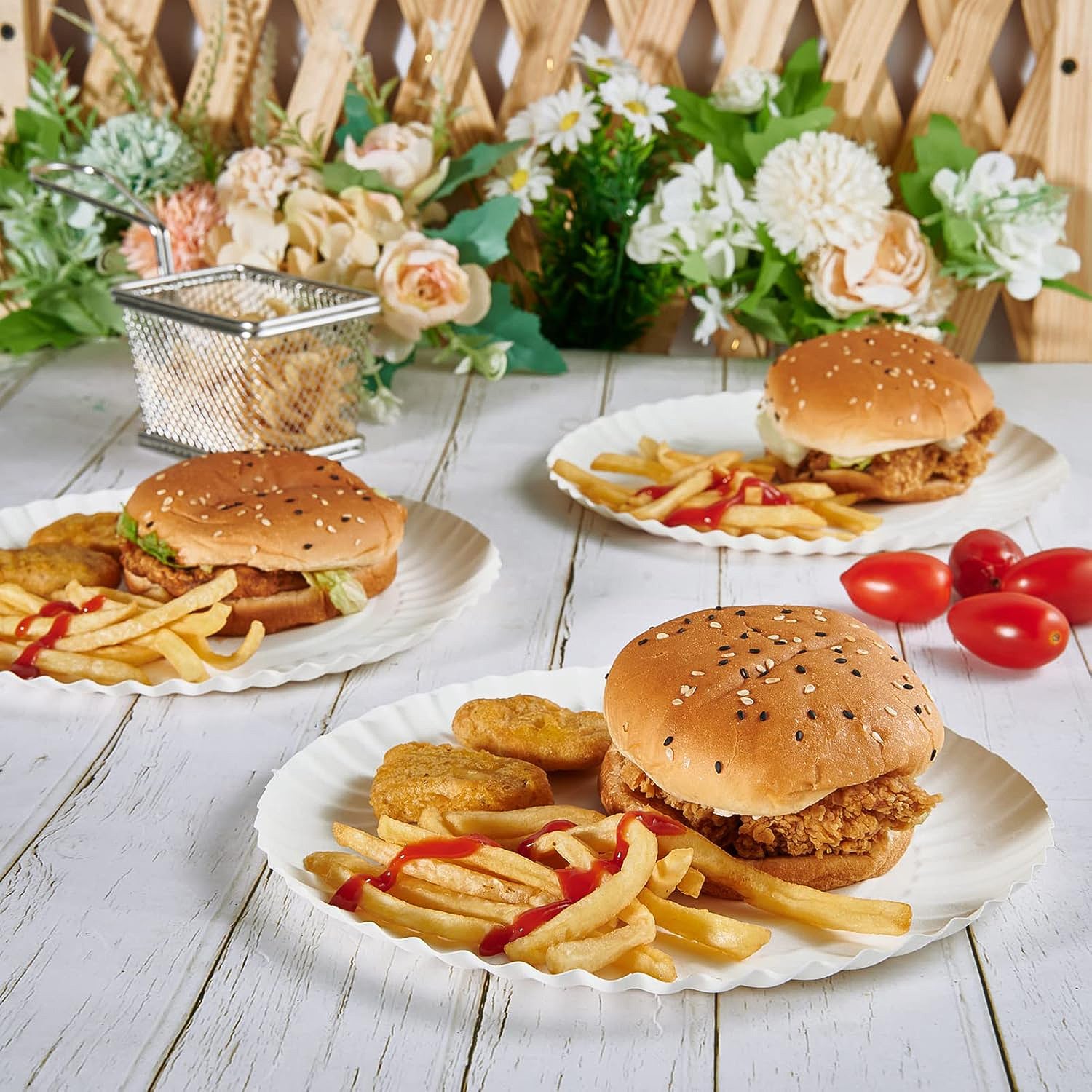 Freshee 9 Inch Round Compostable Paper Plate – 25 Pcs Pack signaturekarts