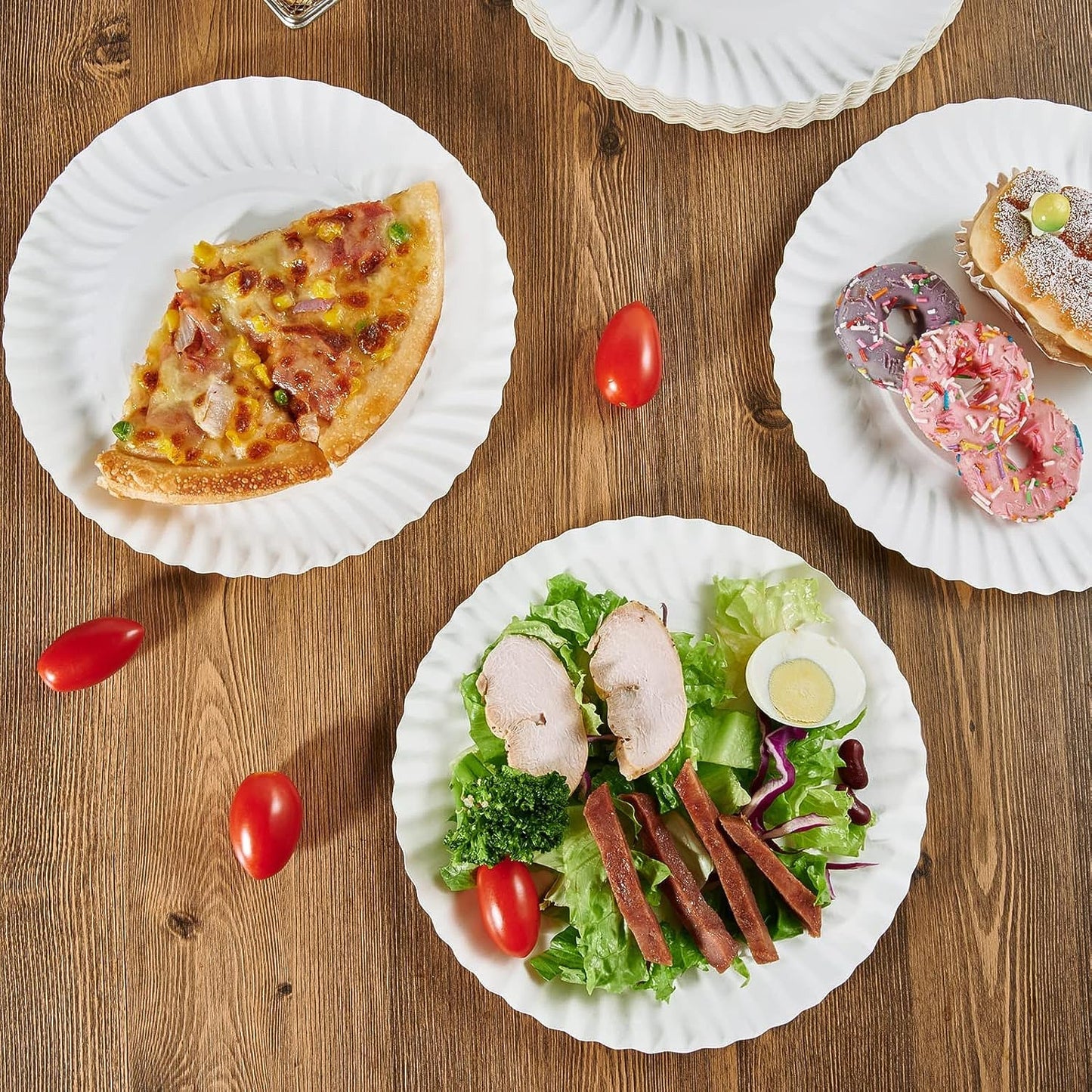 Freshee 9 Inch Round Compostable Paper Plate – 25 Pcs Pack signaturekarts