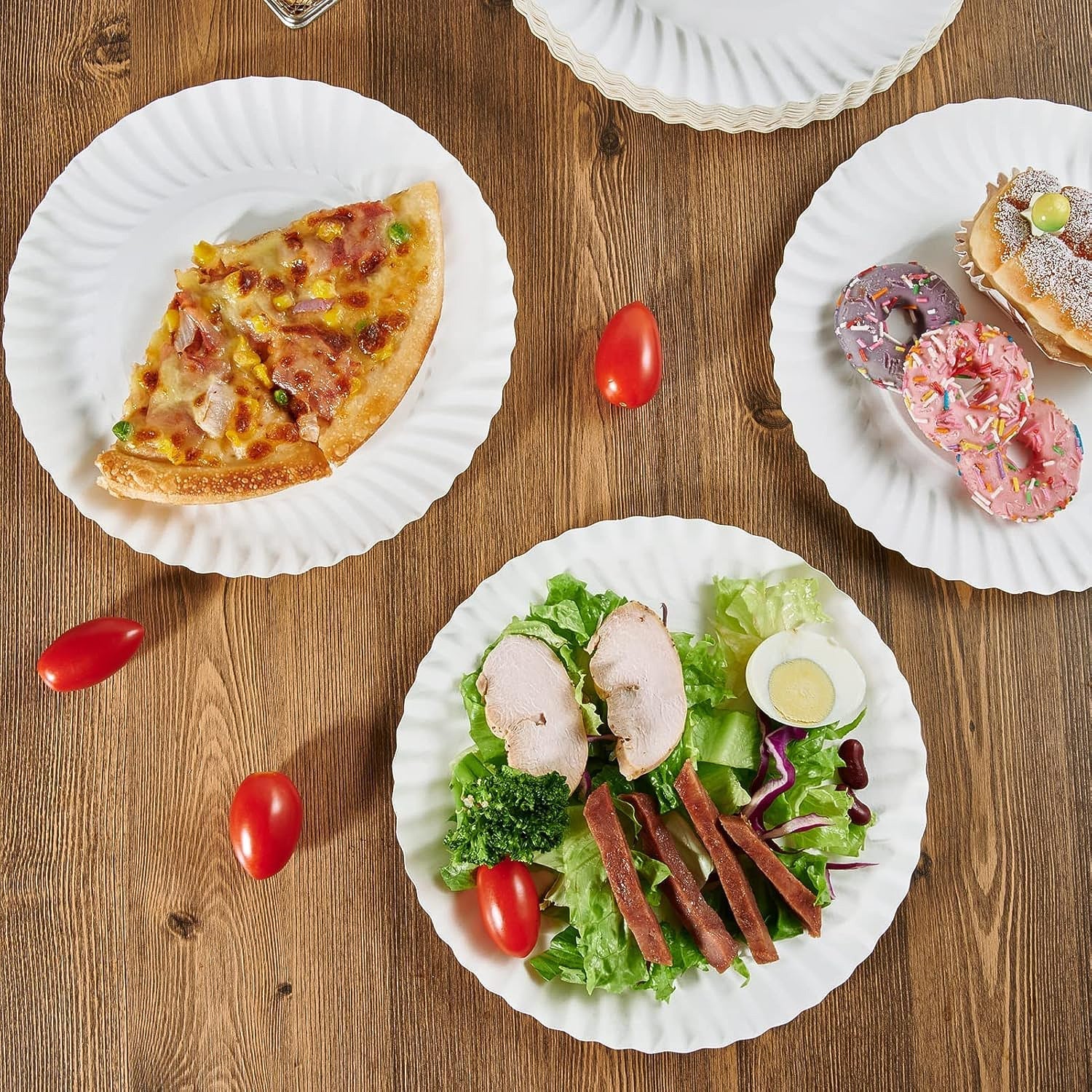 Freshee 9 Inch Round Compostable Paper Plate – 25 Pcs Pack signaturekarts