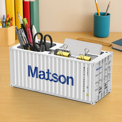 Container-Style Multi-Compartment Desk Organizer (1 Pc) signaturekarts
