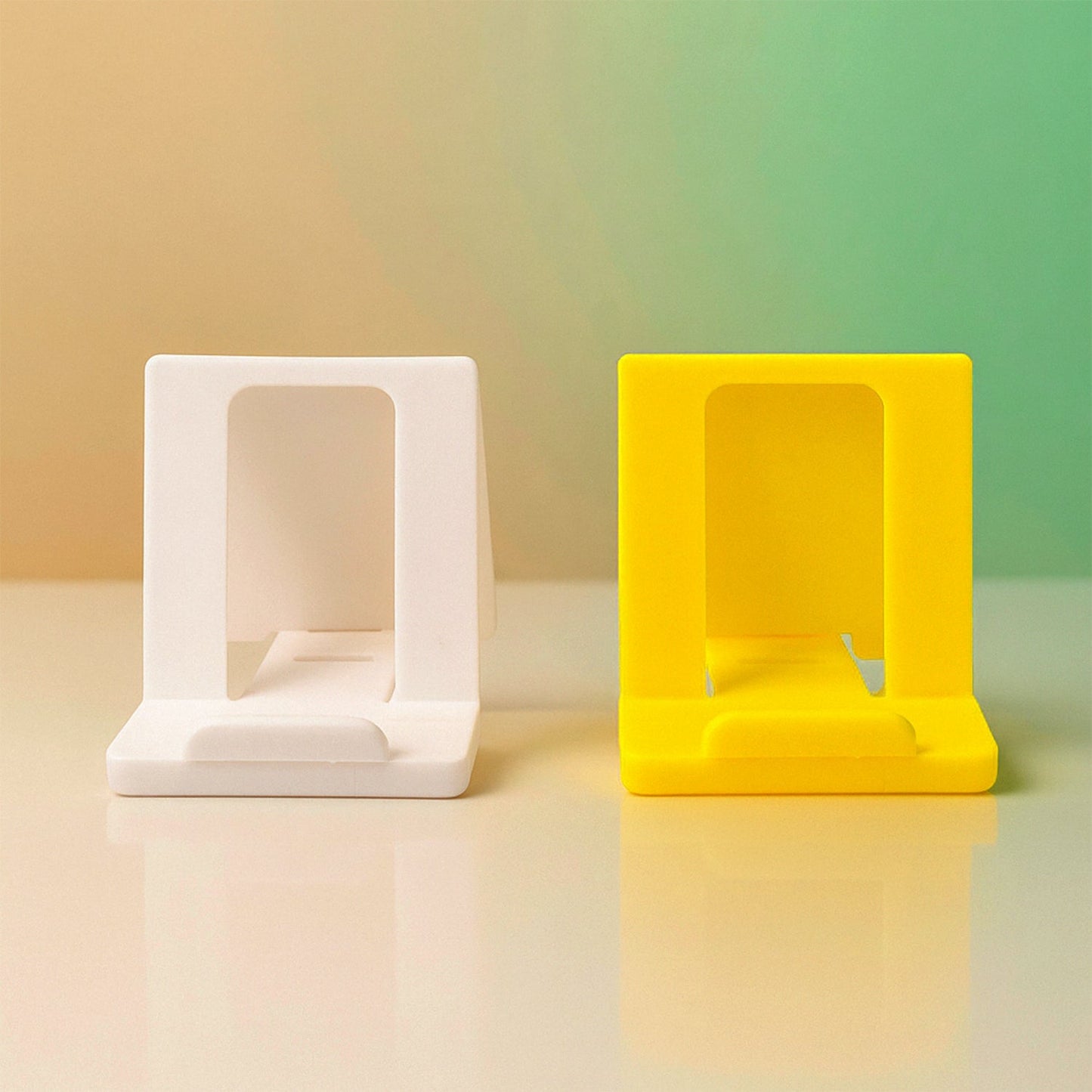 Adjustable Foldable Plastic Mobile Phone Stand (1 Pc / Mix Color) Signature kart