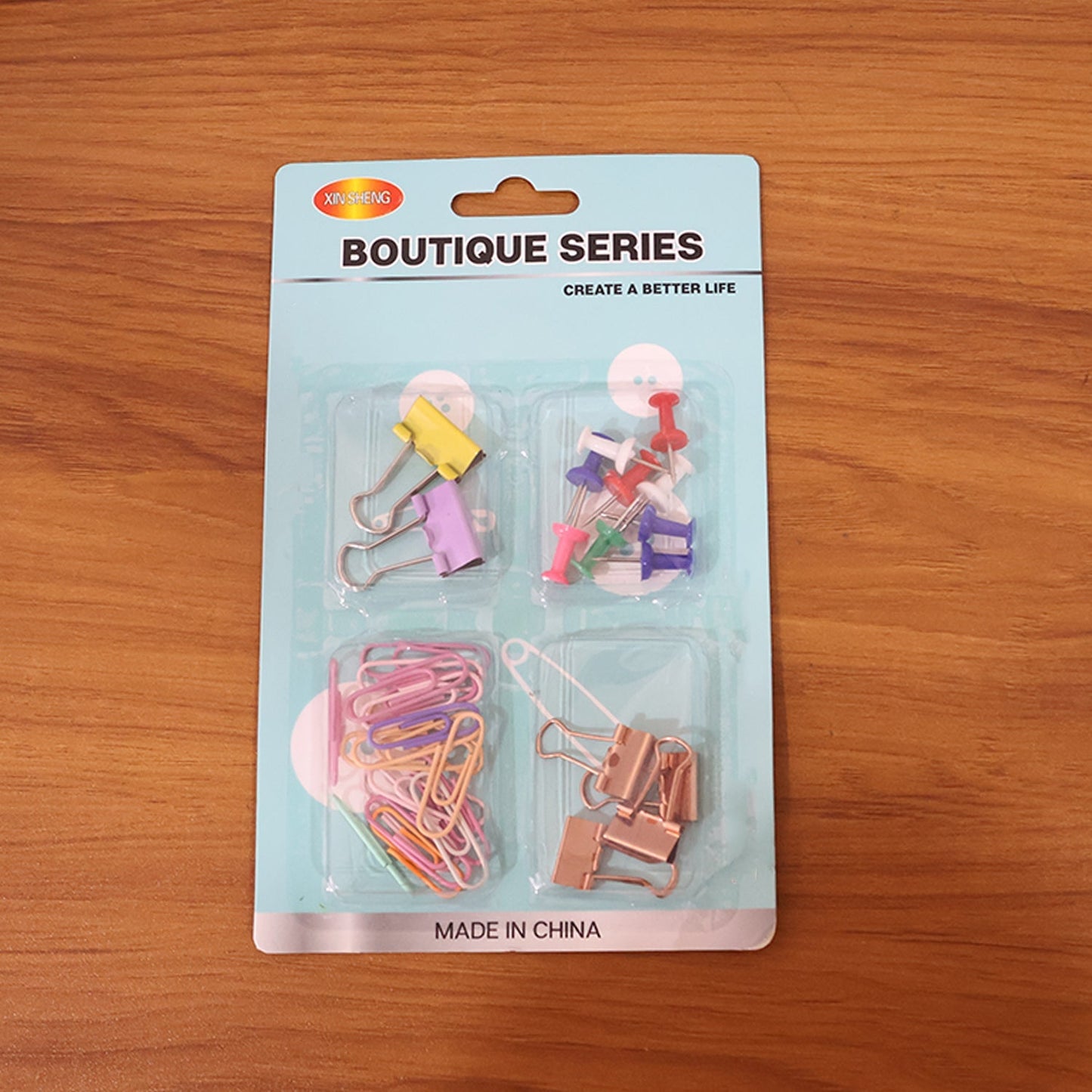 Office Stationery Clips and Pins Combo, 1 Set The Morsignaturekarts