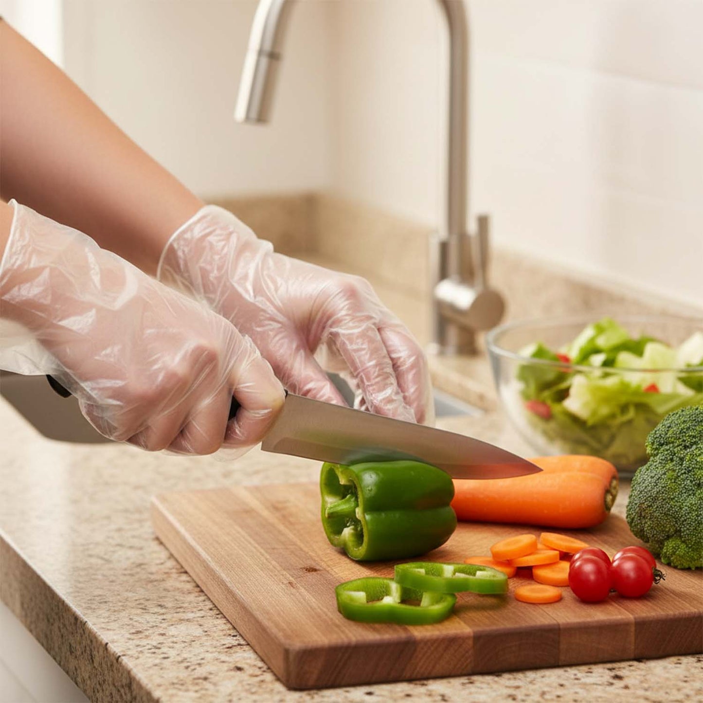Disposable Clear Gloves, 50 Pc Pack The Morsignaturekarts