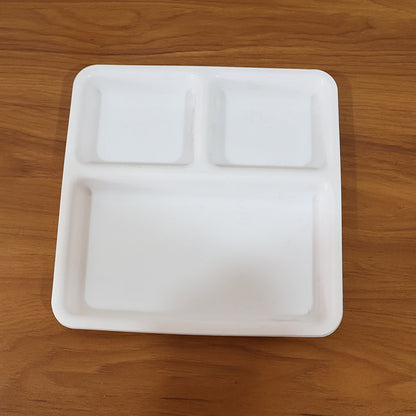 Plastic 3-Compartment Plate for Meal Serving The Morsignaturekarts