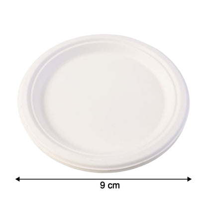 Freshee 9 Inch Compostable Bagasse Plate (10 Pc) signaturekarts