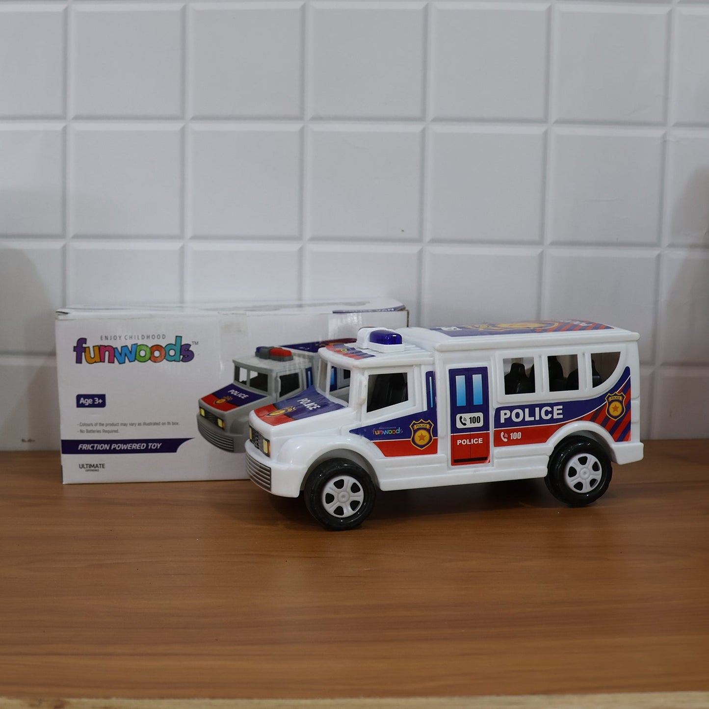 Funwoods Police Van Toy - (1 Pc) signaturekarts