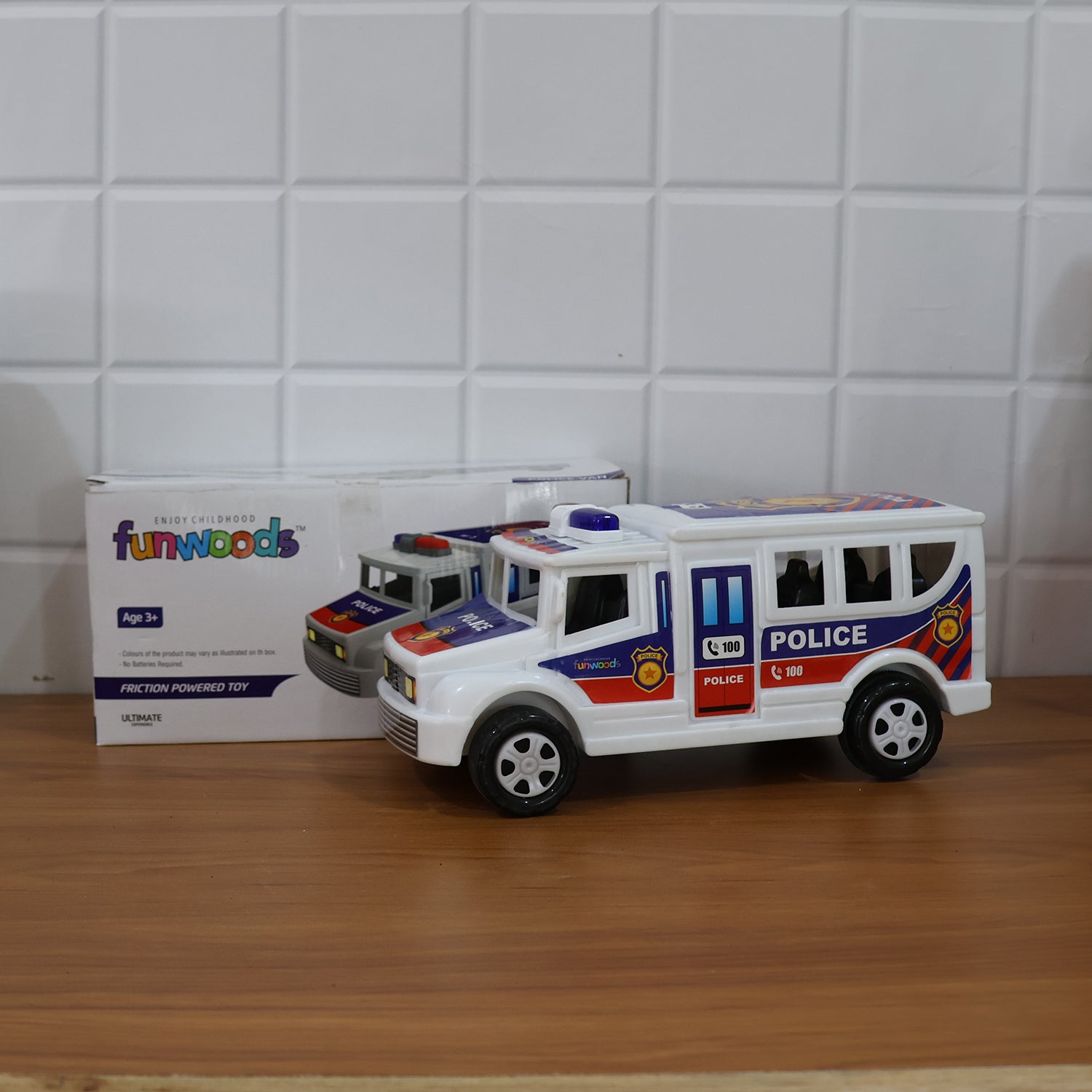 Funwoods Police Van Toy - (1 Pc) signaturekarts