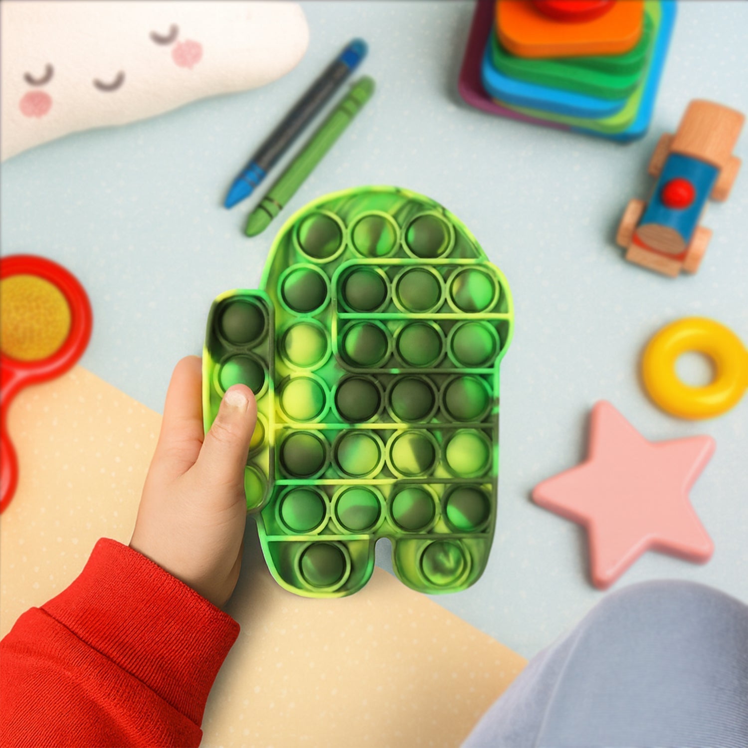 Premium Astronaut Silicone Pop It Fidget Toy (1 Pc) signaturekarts
