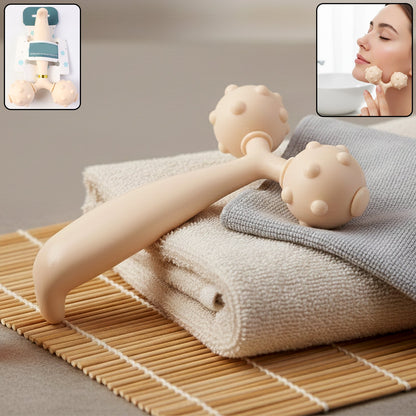Dual Ball Facial and Body Massage Roller - 1 Pc The Morsignaturekarts