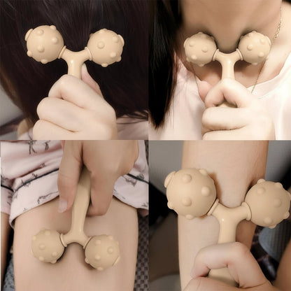 Dual Ball Facial and Body Massage Roller - 1 Pc The Morsignaturekarts