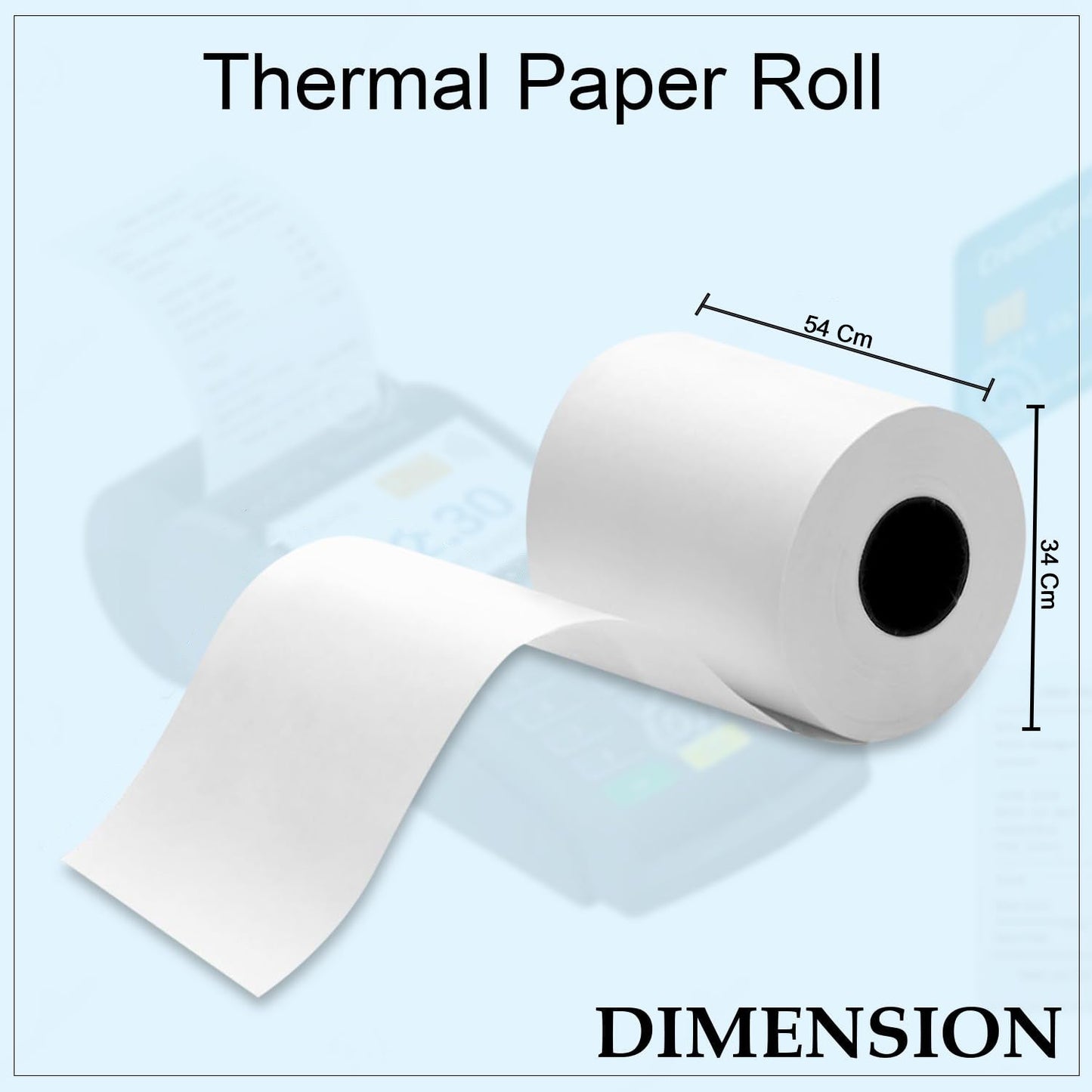 Thermal Label Roll for Barcode Printing (57 x 34 Cm) The Morsignaturekarts