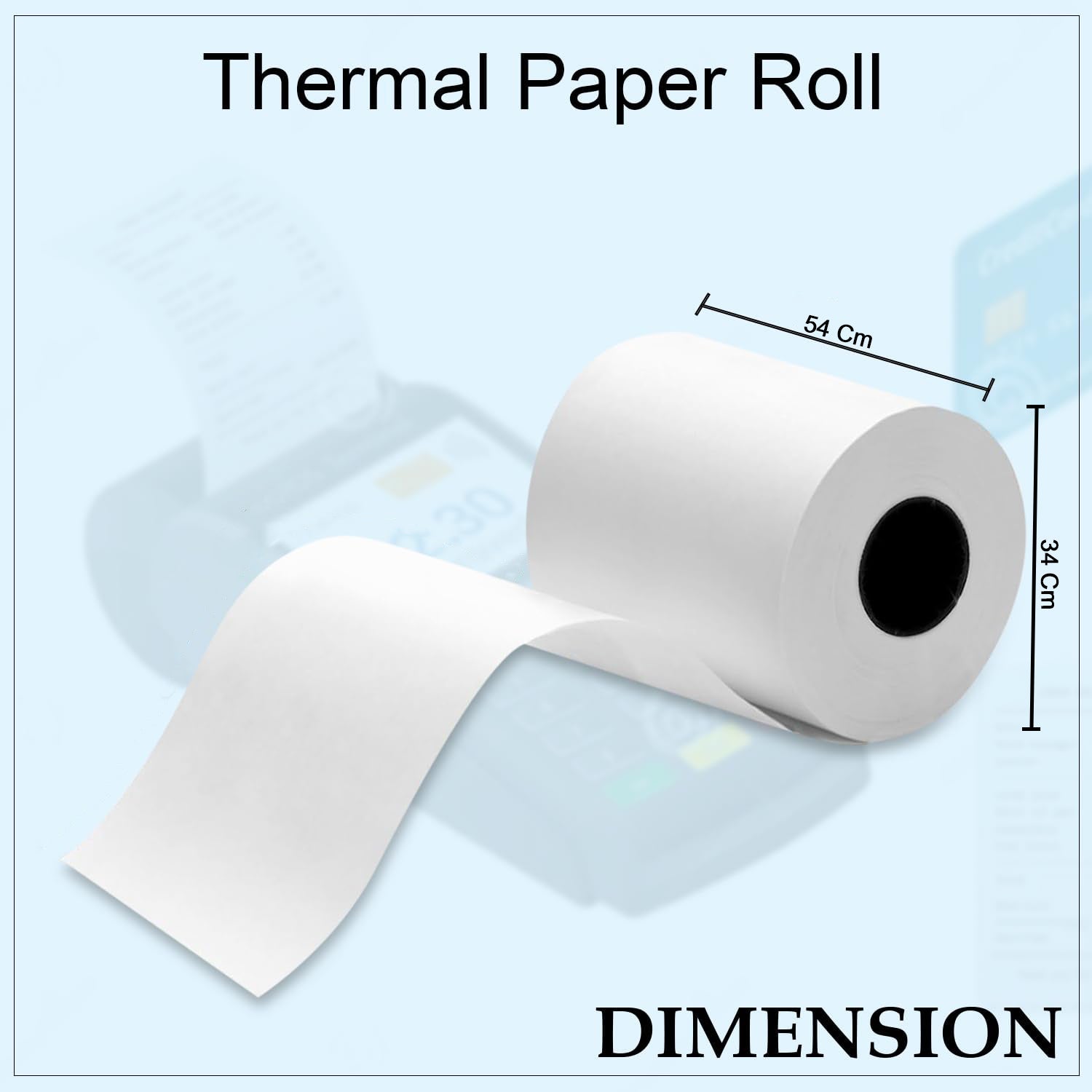 Thermal Label Roll for Barcode Printing (57 x 34 Cm) The Morsignaturekarts