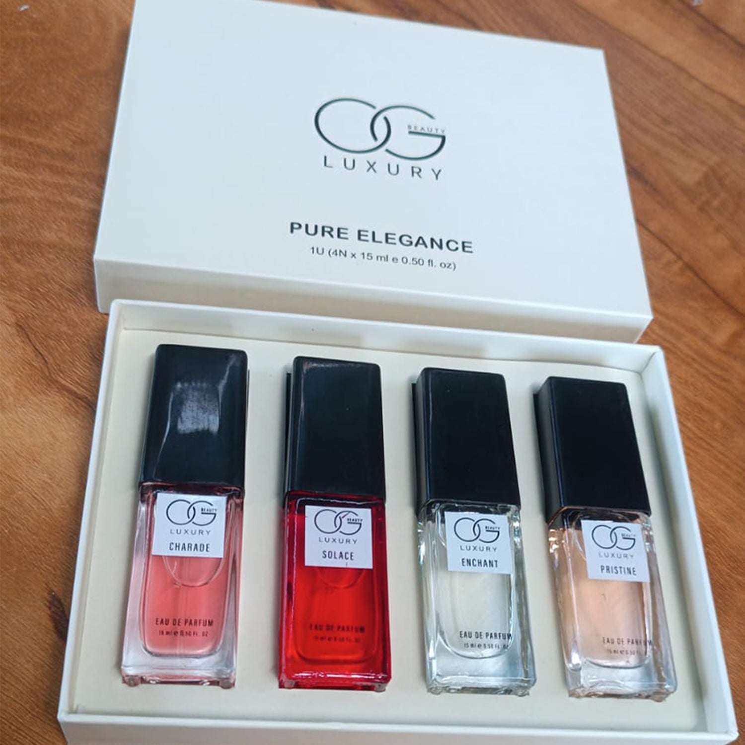 OG Beauty Luxury Pure Elegance Eau De Parfum - (4 Pc / Set / 15 ML) signaturekarts
