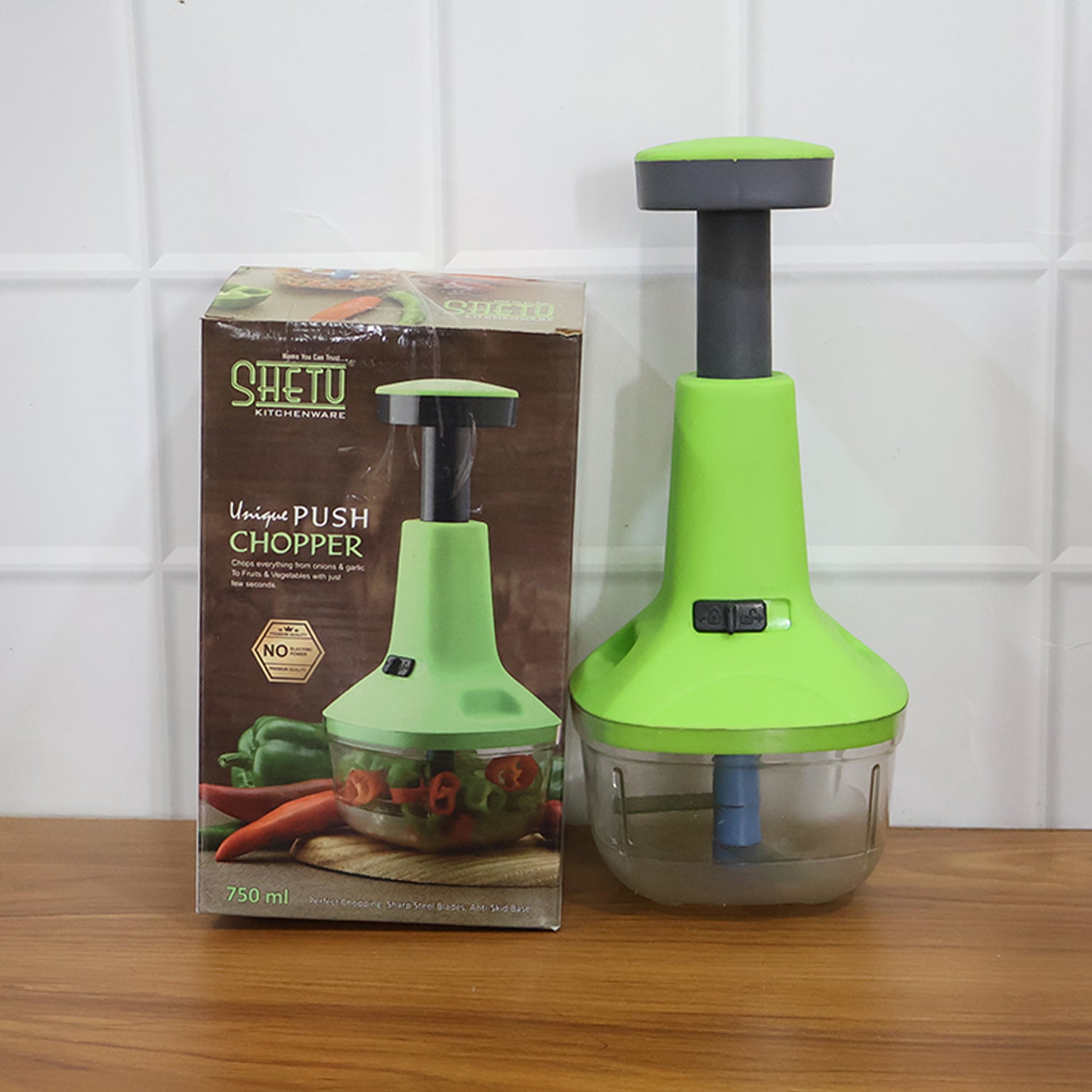 Push-Down Vegetable & Fruit Chopper (B-Grade / 750 ML) The Morsignaturekarts