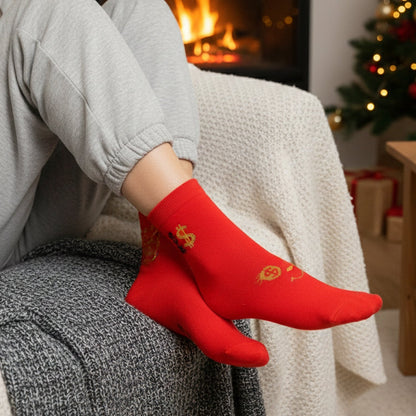 Printed Ankle-Length Fashion Socks (1 Pair) The Morsignaturekarts