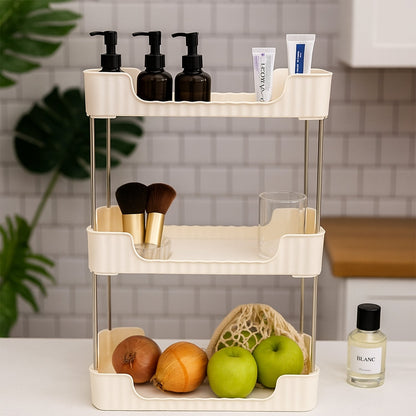 3-Tier Multipurpose Storage Organizer Rack Shelf (1 Set) Signature Kart