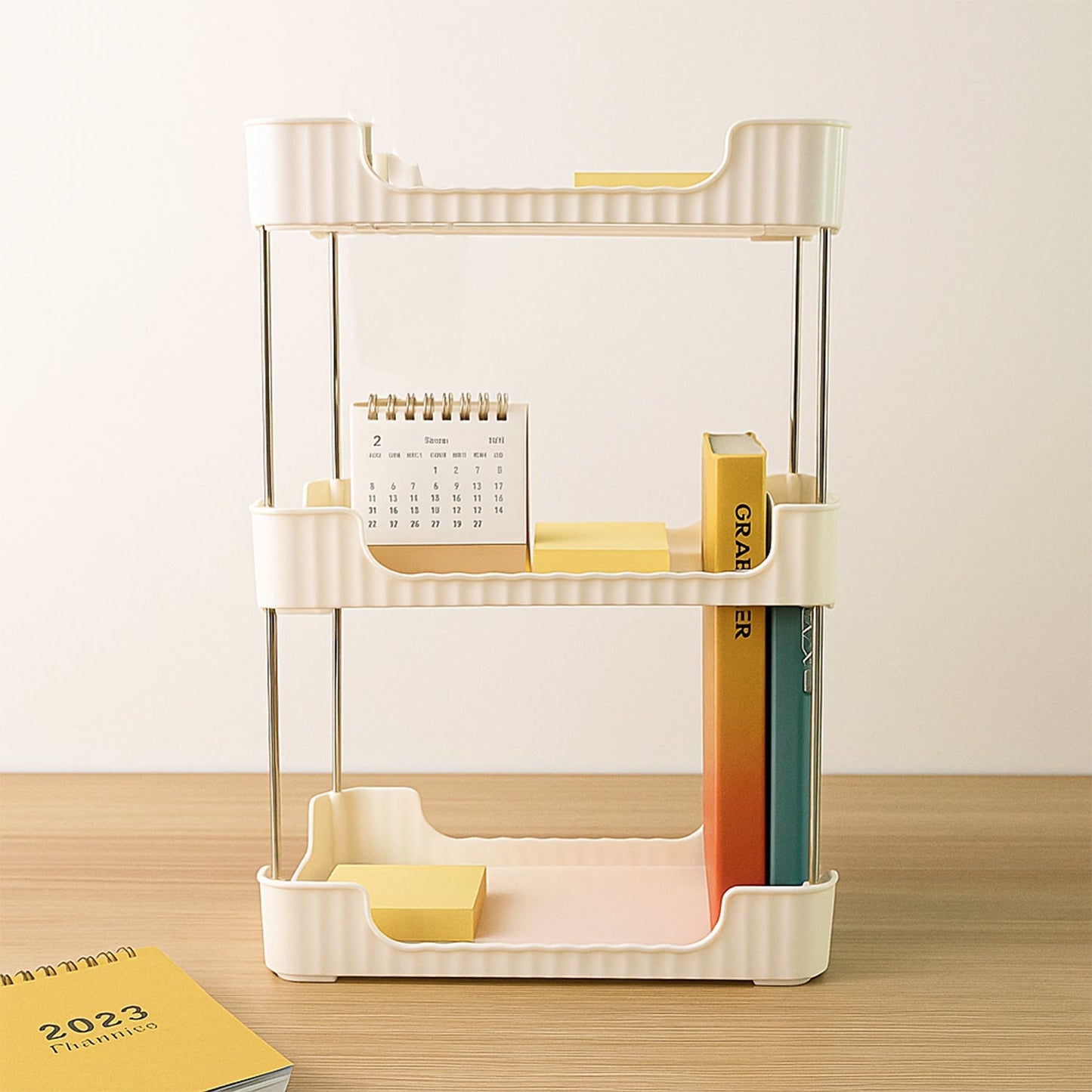 3-Tier Multipurpose Storage Organizer Rack Shelf (1 Set) Signature Kart