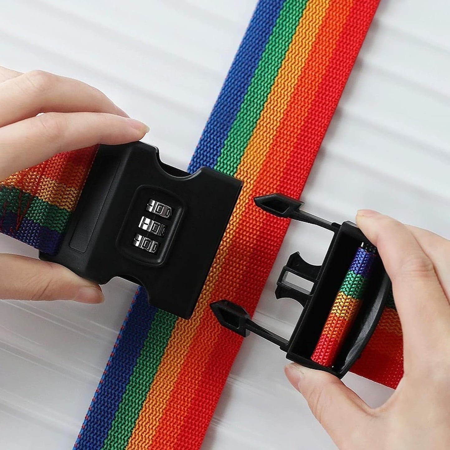 Heavy-Duty Rainbow Webbing with 3-Digit Code Lock signaturekarts