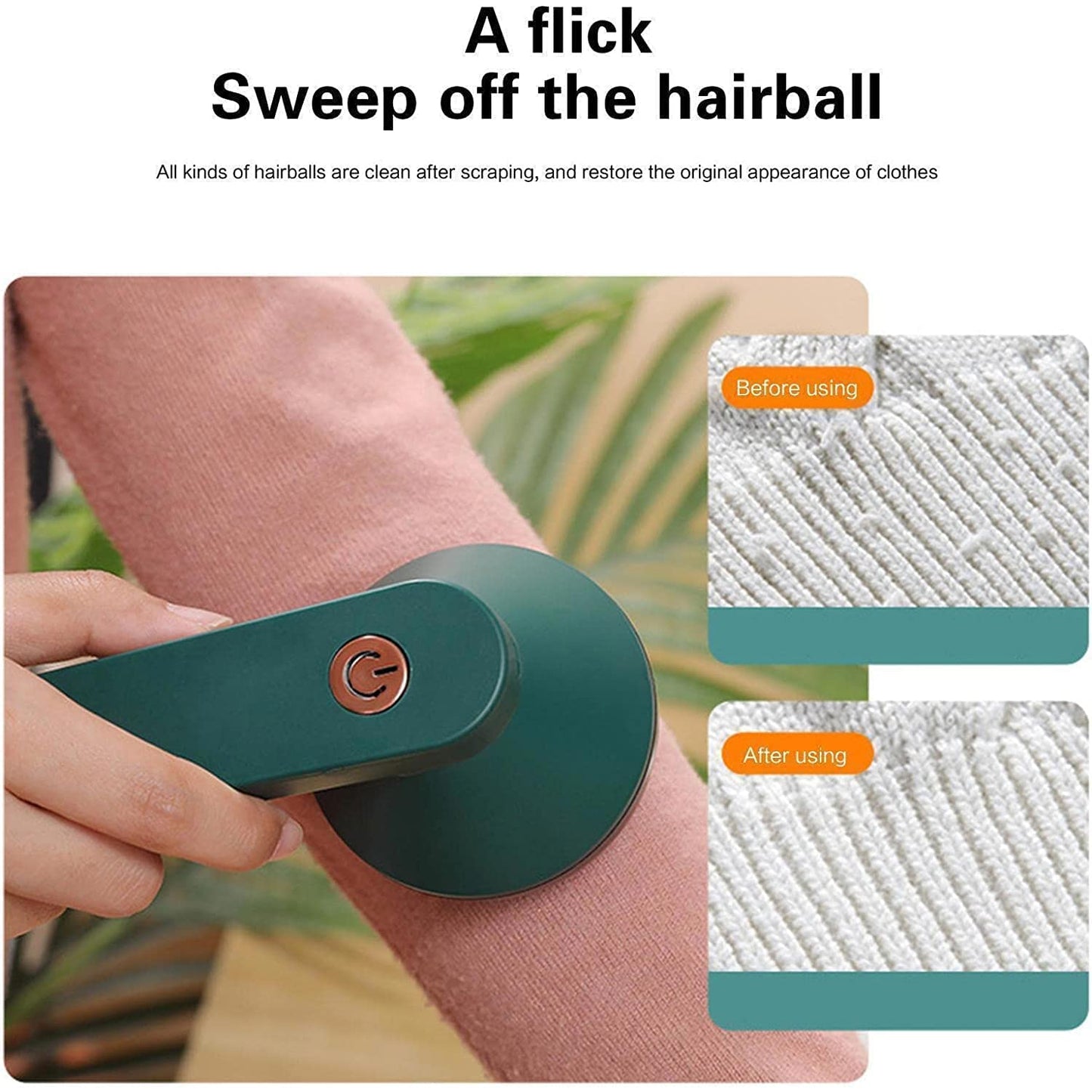 Rechargeable Electric Lint Remover With Cleaning Brush (1 Pc)
