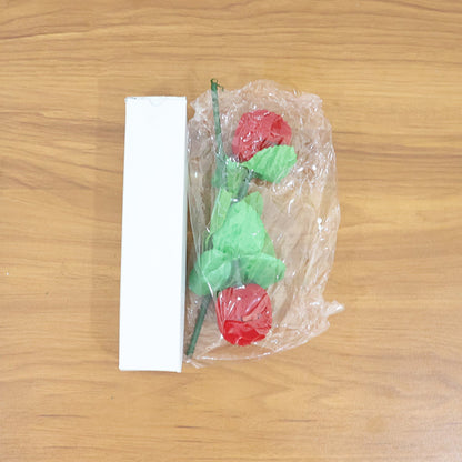 Romantic Artificial Rose Ring Box Stick – 2 Piece Flower Shaped The Morsignaturekarts