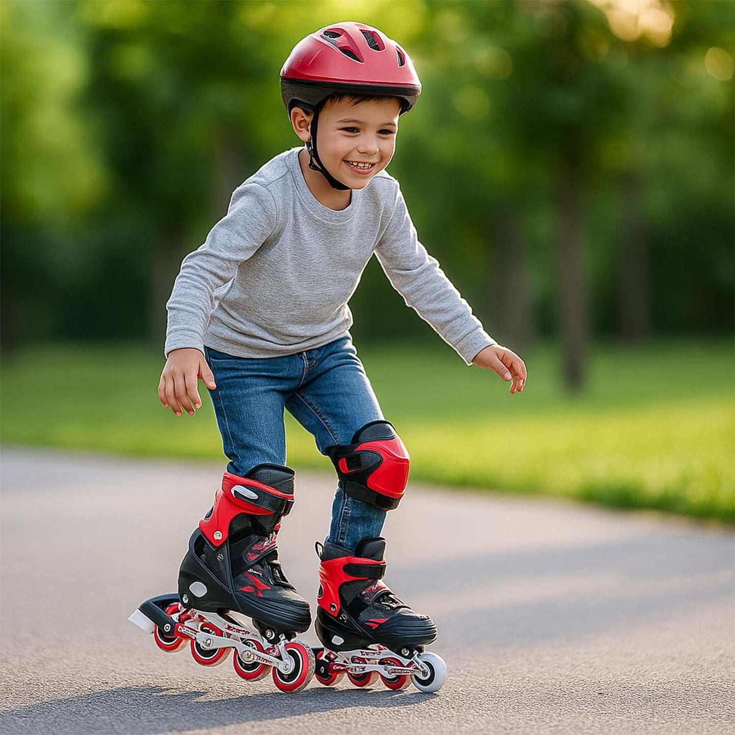 Professional Adjustable Inline Skates for Kids and Adults (XL / 1 Pair) signaturekarts