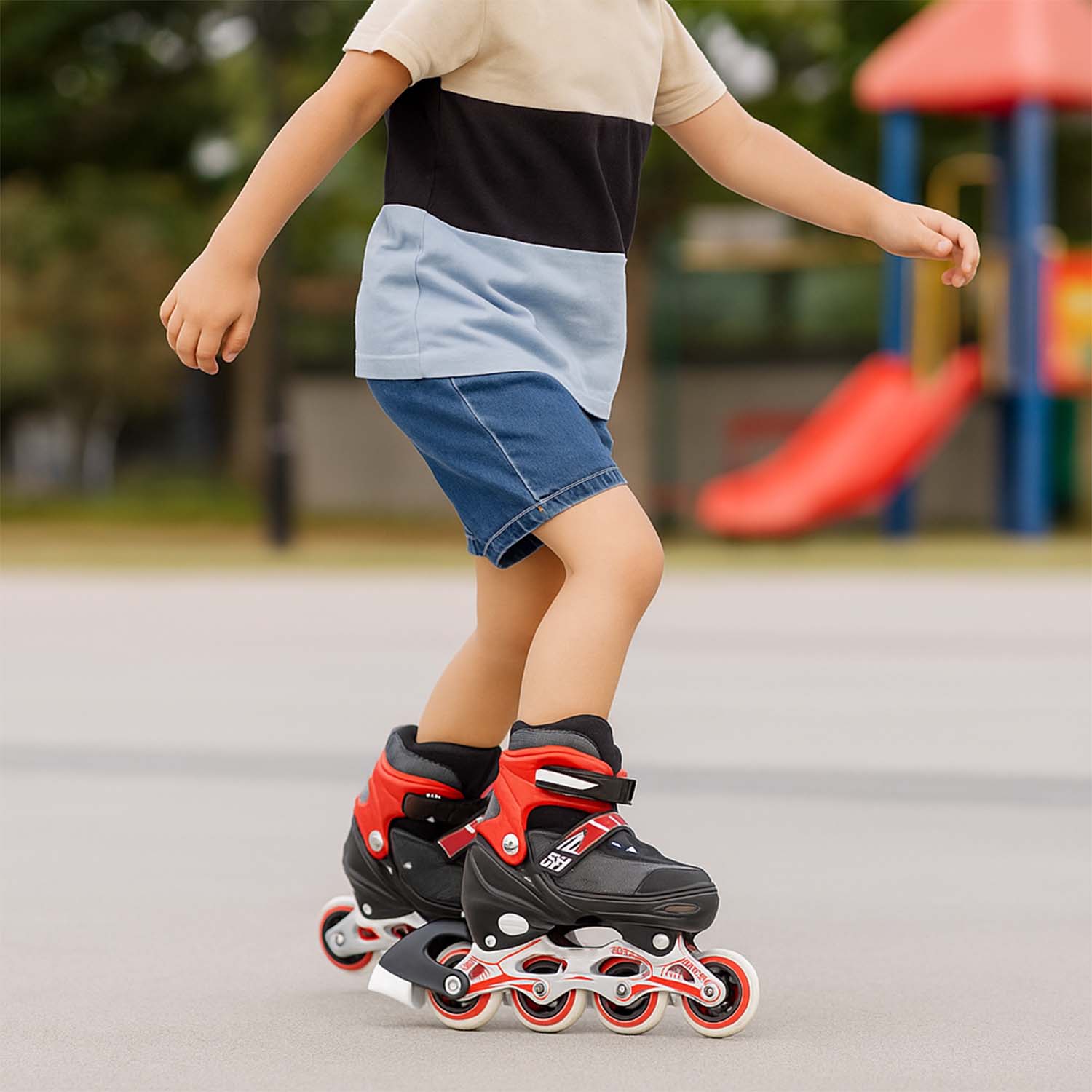 Professional Adjustable Inline Skates for Kids and Adults (Medium / 1 Pair) signaturekarts