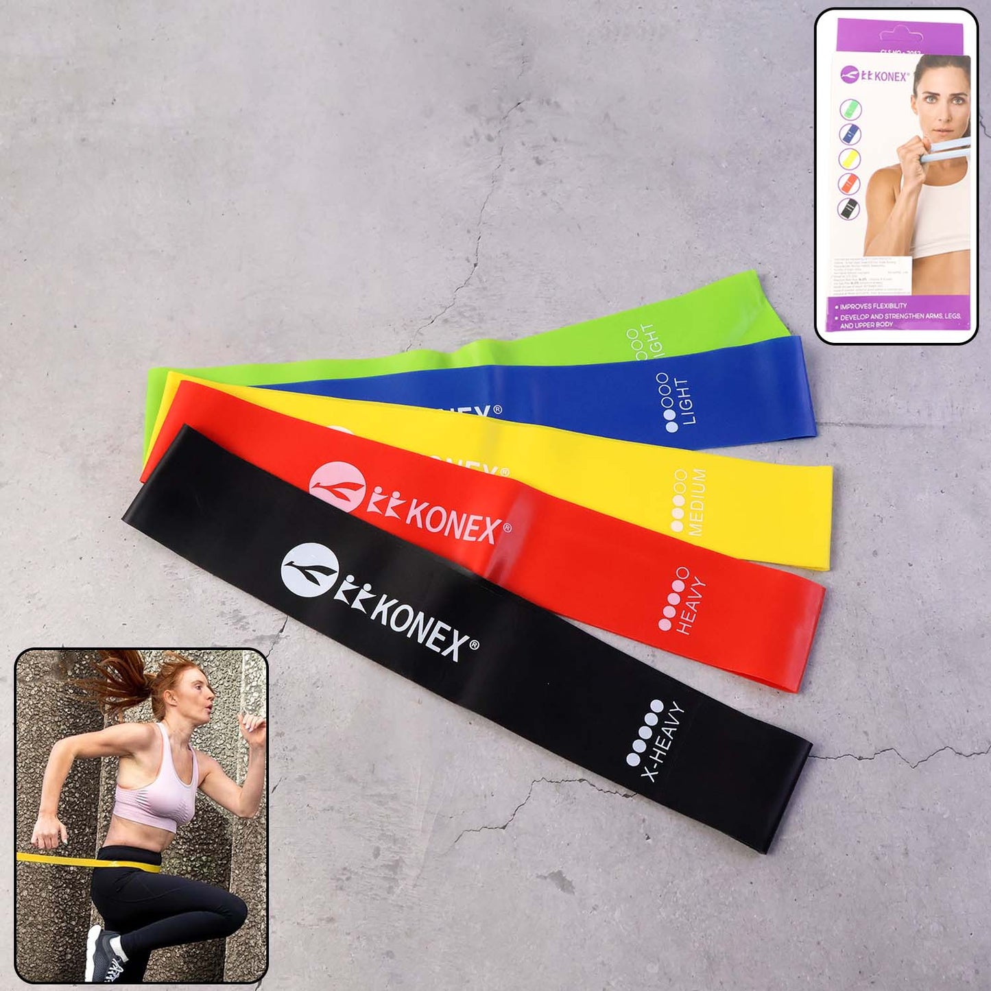 Resistance Loop Exercise Bands (5 Pc) signaturekarts