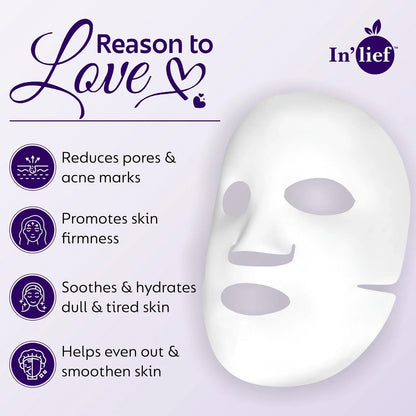 In’lief Salicylic Acid 1% Clarifying & Pore-Refining Facial Sheet Mask (1 Pc) signaturekarts