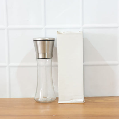 Premium Stainless Steel & Glass Manual Spice Grinder (1 Pc) The Morsignaturekarts