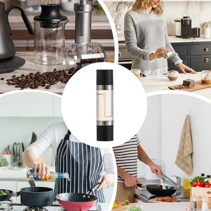 2-in-1 Stainless Steel Salt and Pepper Grinder Signature Kart