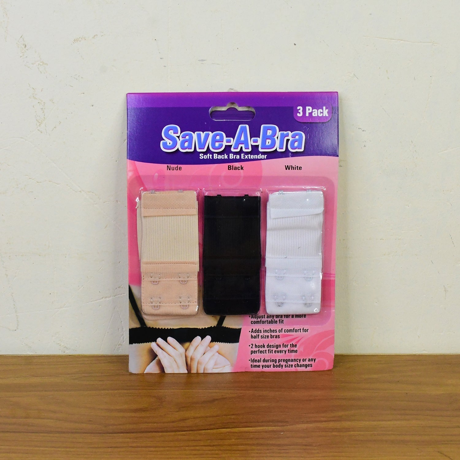 Adjustable 3-Piece Bra Extender Set with 2-Hook signaturekarts