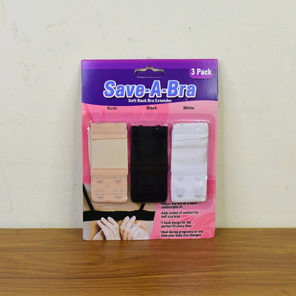 Adjustable 3-Piece Bra Extender Set with 2-Hook signaturekarts
